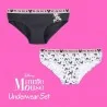 Set di 2 slip da donna in cotone "Minnie Disney (Mutandine) French Market chez FrenchMarket
