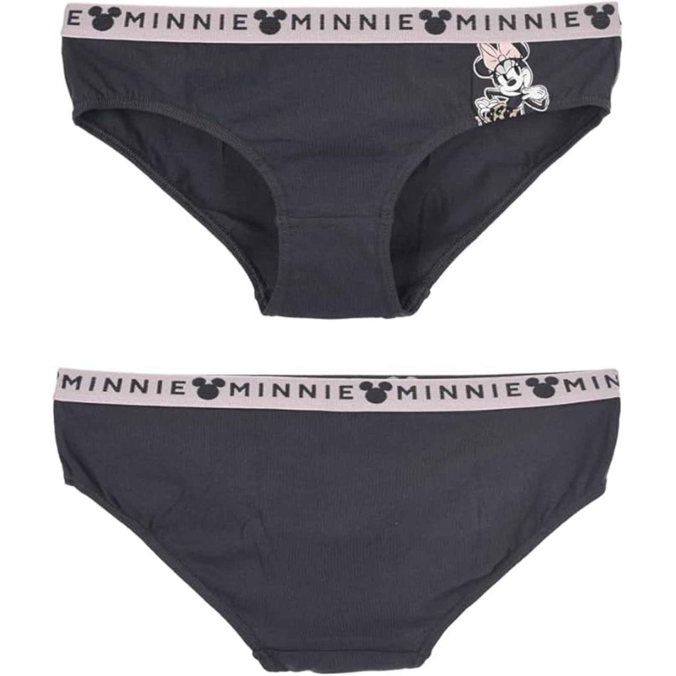 Set om 2 Disney Minnie damtrosor - Mjuk bomull - Elastisk midja - Underkläder Officiell Licens