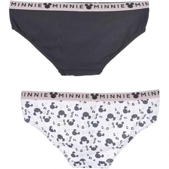 Set di 2 slip da donna in cotone "Minnie Disney (Mutandine) French Market chez FrenchMarket