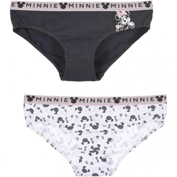 Set di 2 slip da donna in cotone "Minnie Disney (Mutandine) French Market chez FrenchMarket