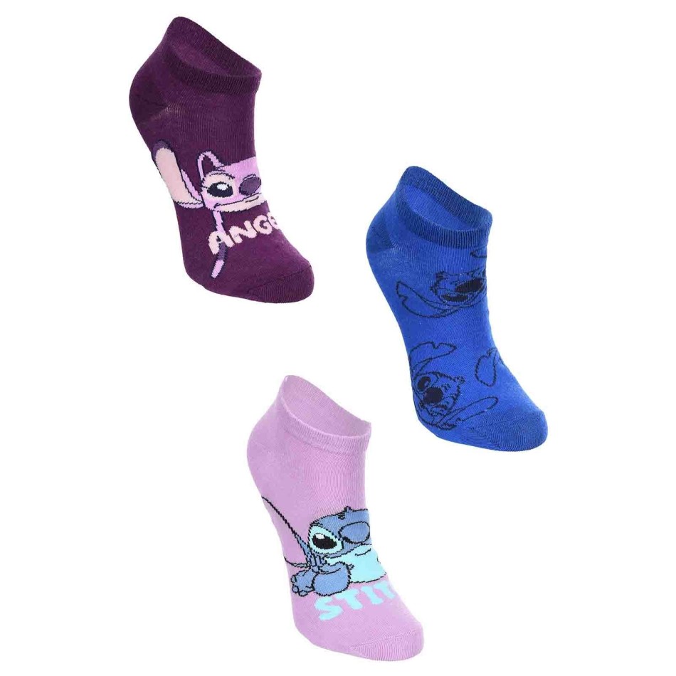 Set om 3 Lilo & Stitch bomullsstrumpor för kvinnor - Disney Official