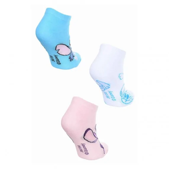 3 Paar Söckchen für Frauen aus Baumwolle "Lilo & Stitch" - Set (Socken) French Market auf FrenchMarket