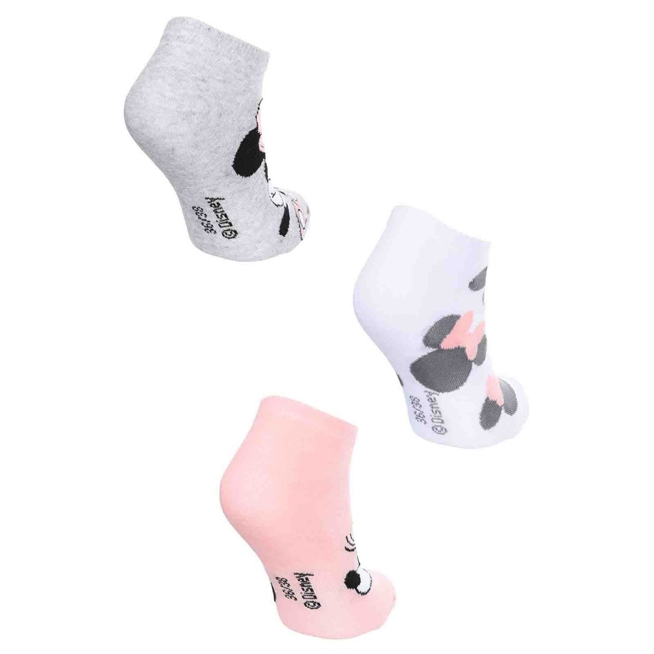 Lote de 3 pares de calcetines de algodón para mujer Minnie Mouse (Calcetines) French Market chez FrenchMarket