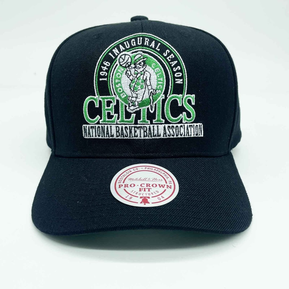 NBA Boston Celtics HWC "Inaugural Team Pro Crown" Kappe (NBA-Kappe) Mitchell & Ness auf FrenchMarket