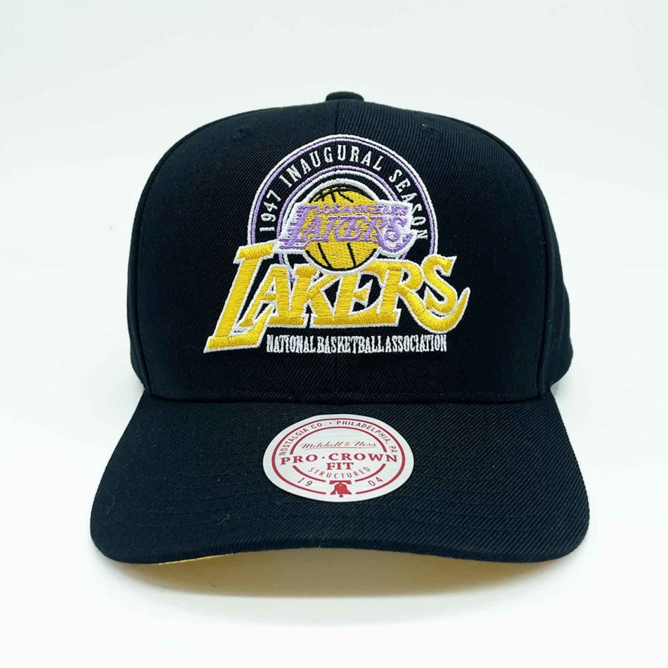 Los Angeles Lakers HWC "Inaugurele Team Pro Crown" NBA Cap (NBA-pet) Mitchell & Ness chez FrenchMarket