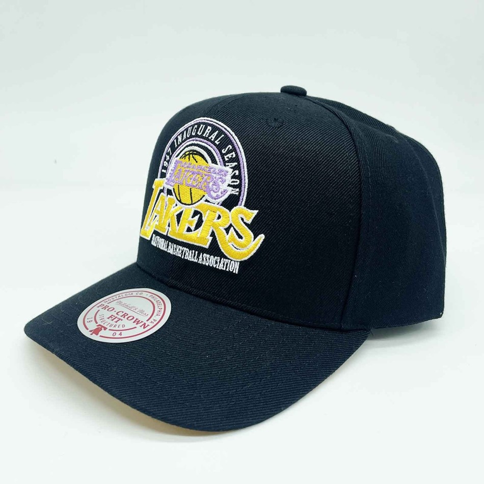 Los Angeles Lakers Gorra HWC "Inaugural Team Pro Crown" NBA (Gorra de la NBA) Mitchell & Ness chez FrenchMarket
