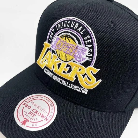 Los Angeles Lakers Gorra HWC "Inaugural Team Pro Crown" NBA (Gorra de la NBA) Mitchell & Ness chez FrenchMarket