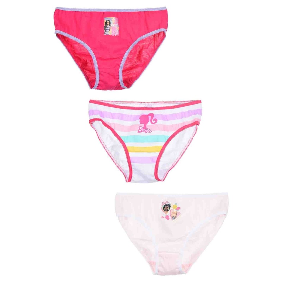 Lot de 3 Culottes Fille Coton "Barbie"