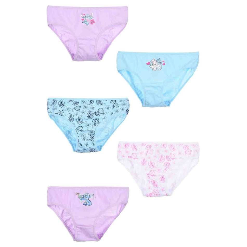 Lot de 5 Culottes Fille Coton Disney "Lilo & Stitch" (Culottes) French Market chez FrenchMarket
