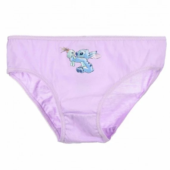 Set of 5 "Lilo & Stitch" Disney Cotton Girl Panties (Panties) French Market on FrenchMarket