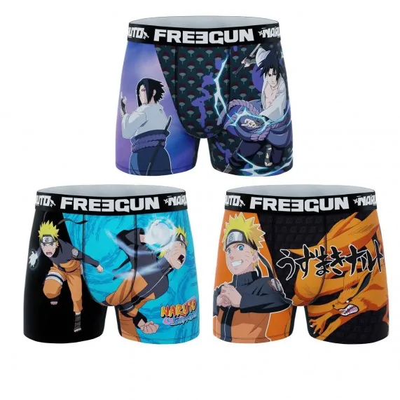 3er-Set Naruto Kinder-Boxershorts (Boy's Boxershorts Pack) Freegun auf FrenchMarket