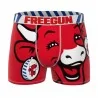 Boxer Mann Baumwolle "La Vache qui rit" (Die Kuh, die lacht) (Boxershorts Mann) Freegun auf FrenchMarket