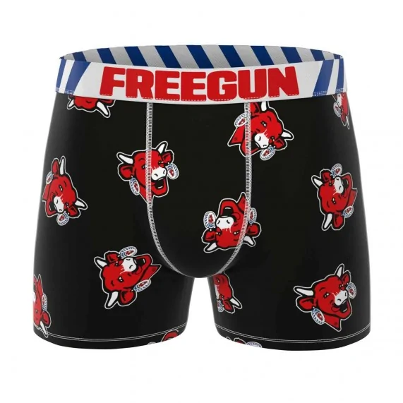 The Laughing Cow" Men's Cotton Boxer Shorts (Men's boxer shorts) Freegun on FrenchMarket