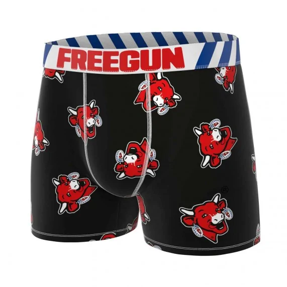 The Laughing Cow" Men's Cotton Boxer Shorts (Men's boxer shorts) Freegun on FrenchMarket