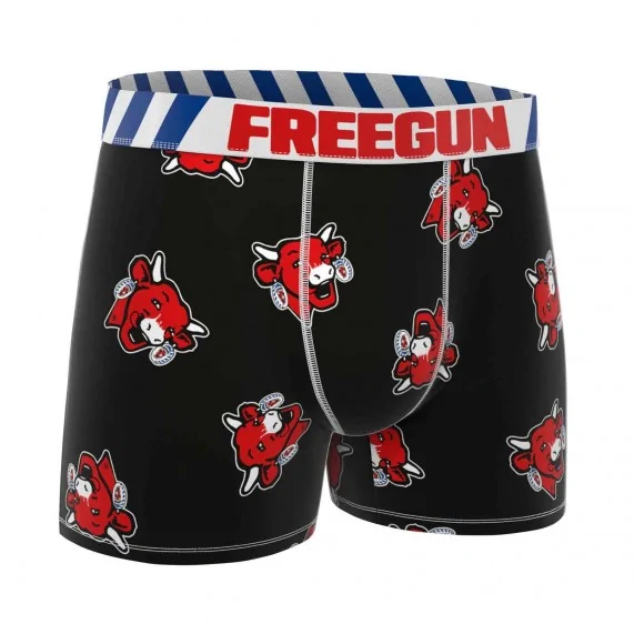 Boxer Mann Baumwolle "La Vache qui rit" (Die Kuh, die lacht) (Boxershorts Mann) Freegun auf FrenchMarket