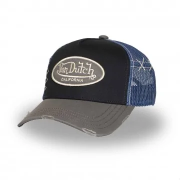 Casquette Trucker Effet Usé "Grey" (Casquettes) Von Dutch chez FrenchMarket