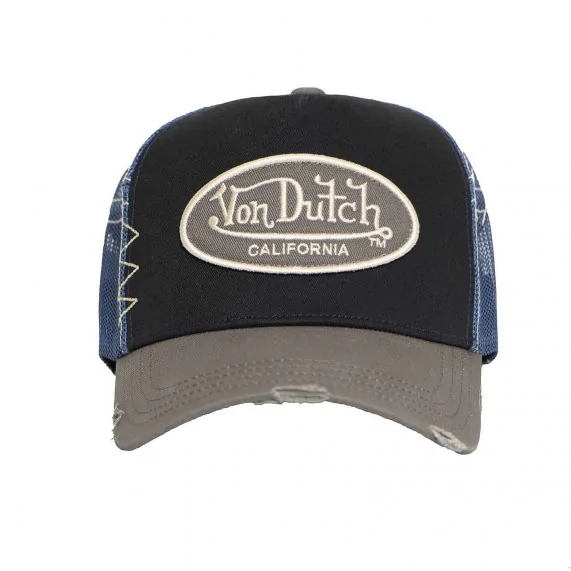 Casquette Trucker Effet Usé "Grey" (Casquettes) Von Dutch chez FrenchMarket
