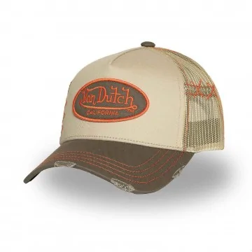 Casquette Trucker Effet Usé "Grey" (Casquettes) Von Dutch chez FrenchMarket
