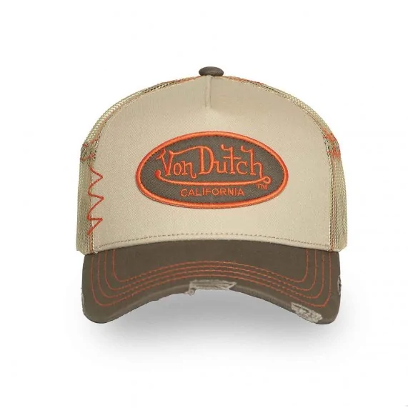 Casquette Trucker Effet Usé "Grey" (Casquettes) Von Dutch chez FrenchMarket