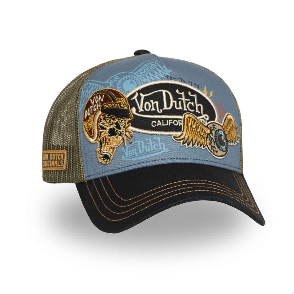 Cappello trucker "Tiger" con toppe (Cappellino) Von Dutch chez FrenchMarket