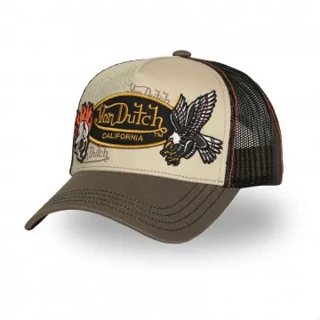 Casquette Trucker "Patches Skull" (Casquettes) Von Dutch chez FrenchMarket