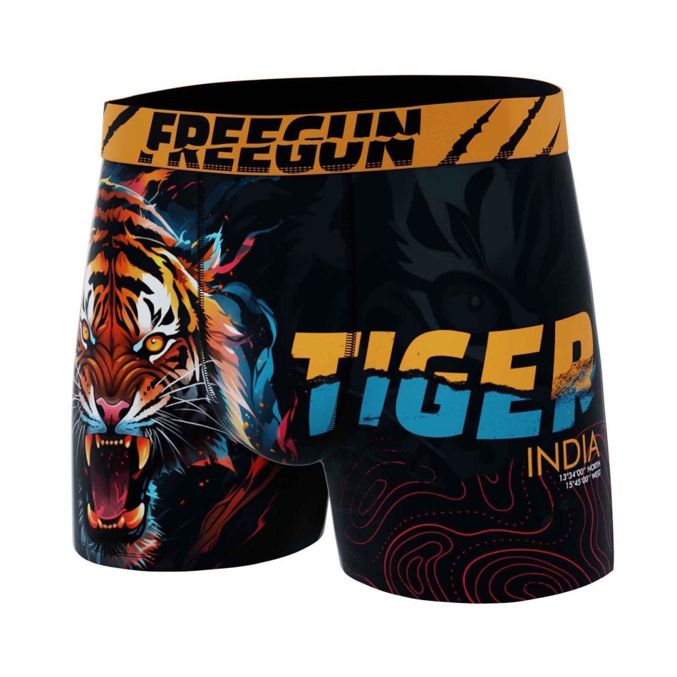 FREEGUN Set of 6 Men's "Animal" Microfiber Boxers Free delivery
