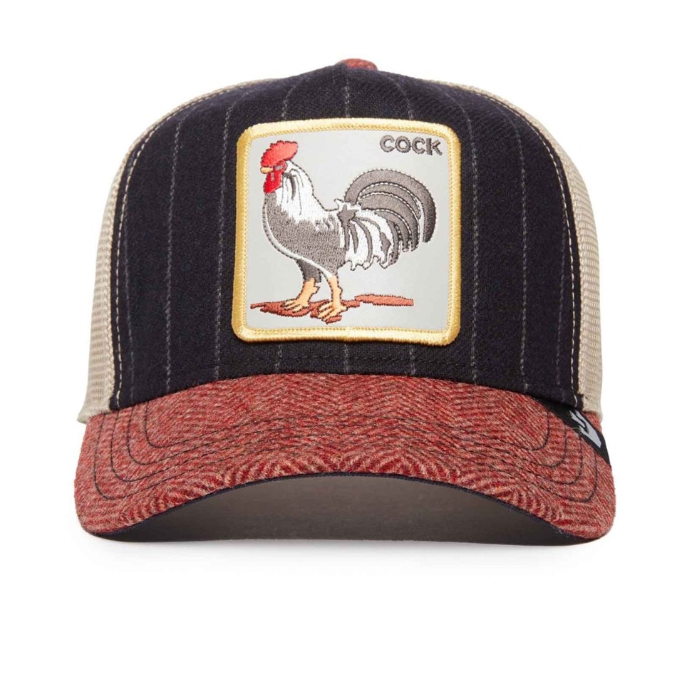 Trucker-keps Goorin Bros "Moon Rooster Luxury - Broderad tupp - Premium Wool & Knit - Blandad