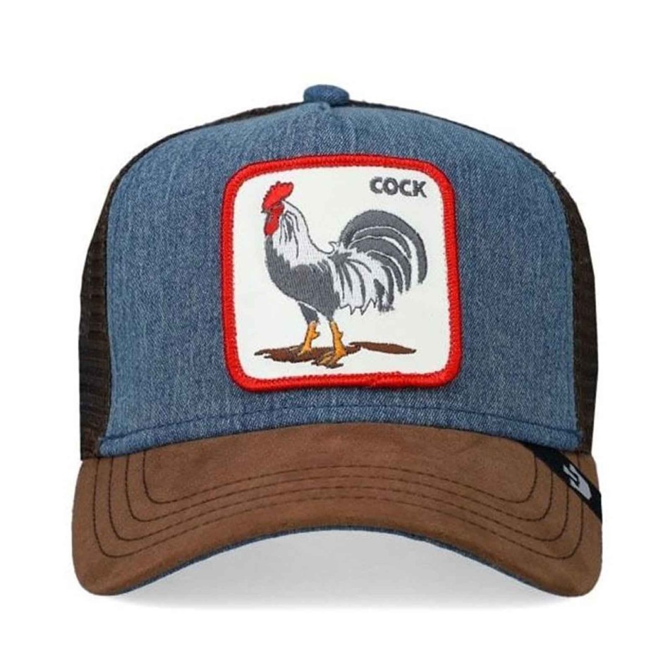 Trucker Cap Coq "The Big Strut" Denim Suede (Cap) Goorin Bros auf FrenchMarket