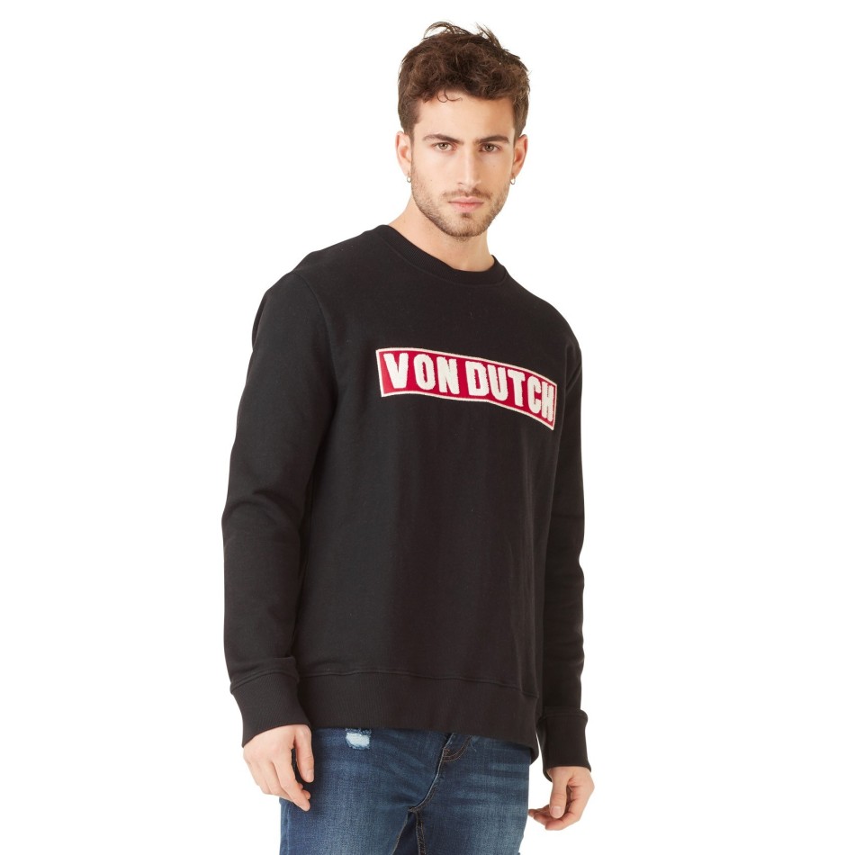 Sweat VON DUTCH Clint Noir Logo Rouge  (Pulls/Sweats) chez FrenchMarket
