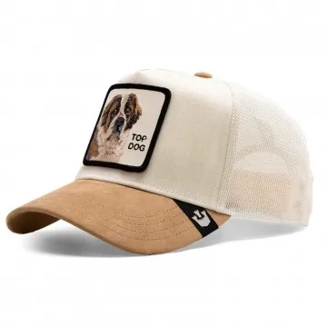 The Suede St. Bernard "TOP DOG" Trucker Cap (Caps) Goorin Bros on FrenchMarket