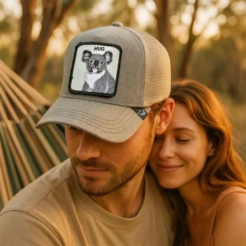 Trucker Koala HUG "Mr. Nice Guy" cap (Caps) Goorin Bros on FrenchMarket
