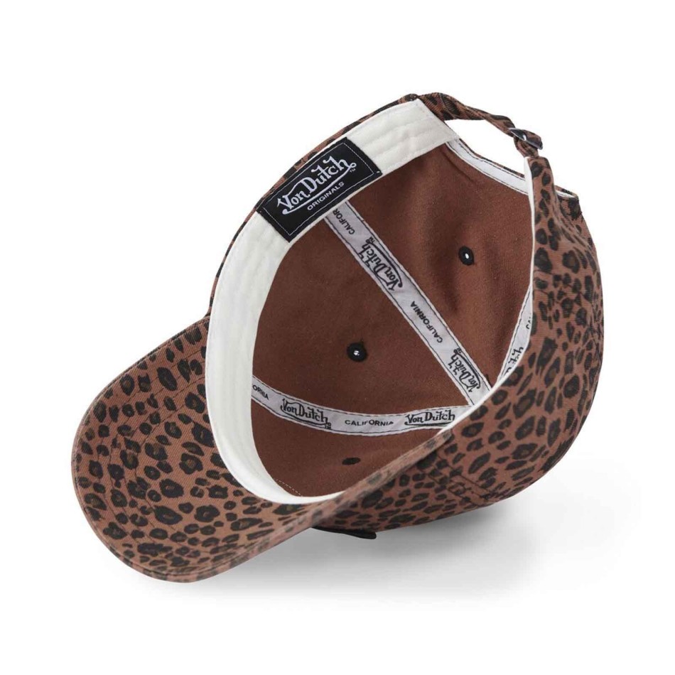 Mössa för kvinnor Von Dutch Dad Cap Leopard | Justerbar Strapback
