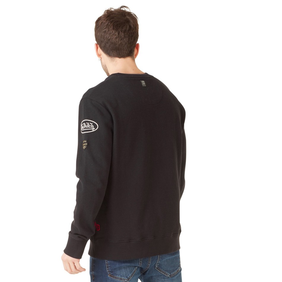Sweat VON DUTCH Clint Noir Logo Rouge  (Pulls/Sweats) chez FrenchMarket