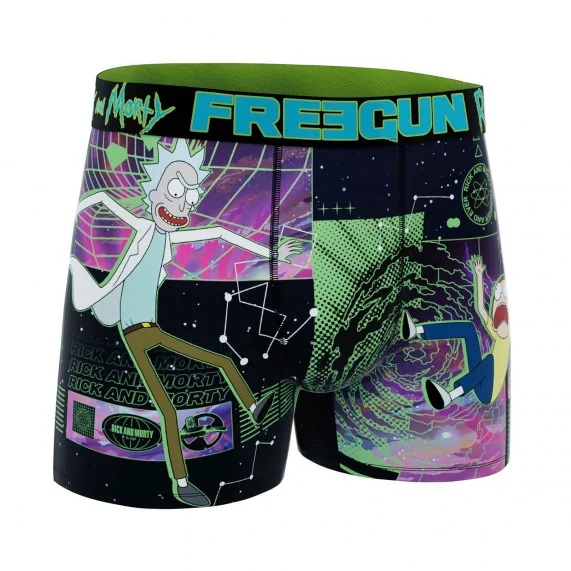 Rick and Morty herenboxershort van microvezel (Herenboxershorts) Freegun chez FrenchMarket