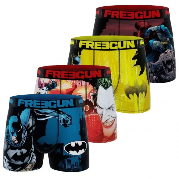 FREEGUN Lot de 4 Boxers Homme DC COMICS Batman (Herenboxershorts) Freegun chez FrenchMarket