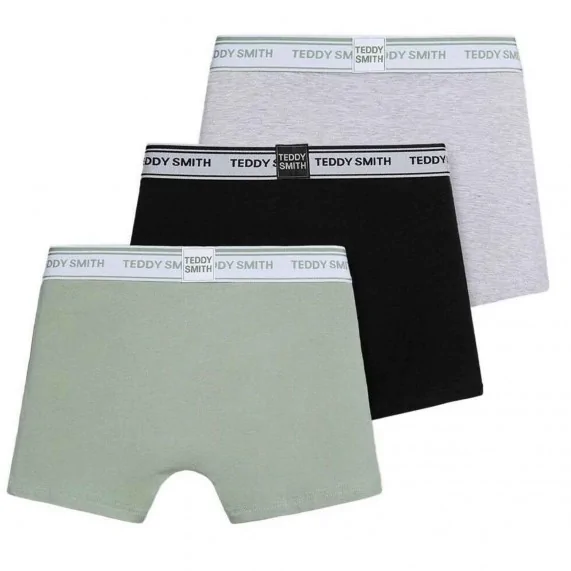 Lote de 3 bóxers de algodón "caqui" para hombre (Calzoncillos para hombre) Teddy Smith chez FrenchMarket