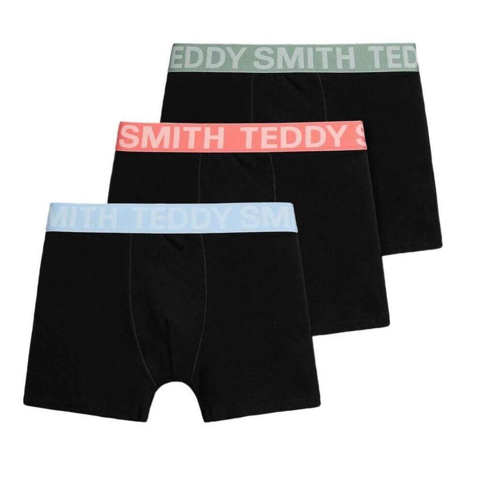 Blacky & Color" Katoenen herenboxerset van 3 (Herenboxershorts) Teddy Smith chez FrenchMarket