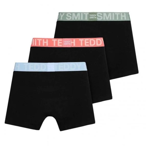 Blacky & Color" Katoenen herenboxerset van 3 (Herenboxershorts) Teddy Smith chez FrenchMarket