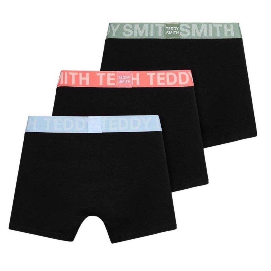 Lot de 3 Boxers Homme Coton "Blacky & Color" (Lot boxers Homme) Teddy Smith chez FrenchMarket