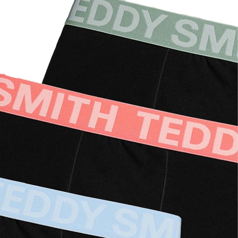 Lot de 3 Boxers Homme Coton "Blacky & Color" (Lot boxers Homme) Teddy Smith chez FrenchMarket