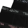 Lote de 3 calzoncillos bóxer de algodón con logotipo Blacky para hombre (Calzoncillos para hombre) Teddy Smith chez FrenchMarket