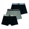 Juego de 3 bóxers de algodón "Black Grey" para hombre (Calzoncillos para hombre) Teddy Smith chez FrenchMarket