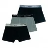 Juego de 3 bóxers de algodón "Black Grey" para hombre (Calzoncillos para hombre) Teddy Smith chez FrenchMarket