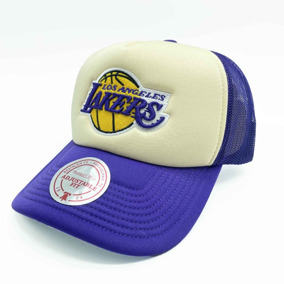 Lakers Vintage Block Trucker keps - Mitchell & Ness (Foam/Snapback)