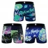 Set van 3 Rick and Morty herenboxershorts van microvezel (Herenboxershorts) Freegun chez FrenchMarket