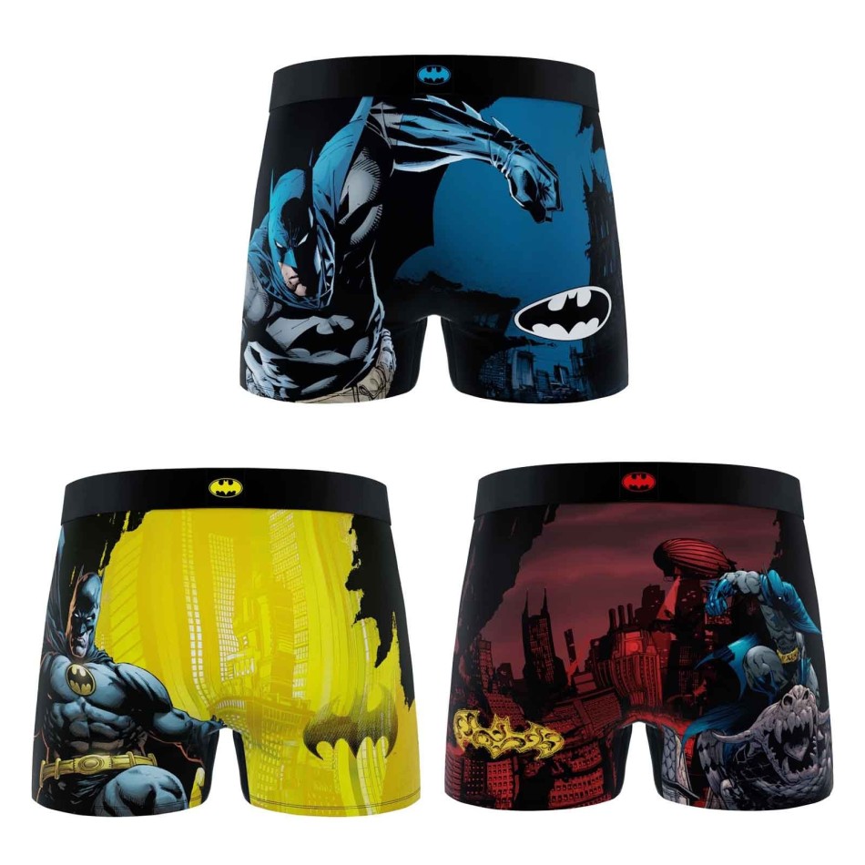 Lot de 3 Boxers Garçon DC Comics Batman (Lot boxers Garçon) Freegun chez FrenchMarket
