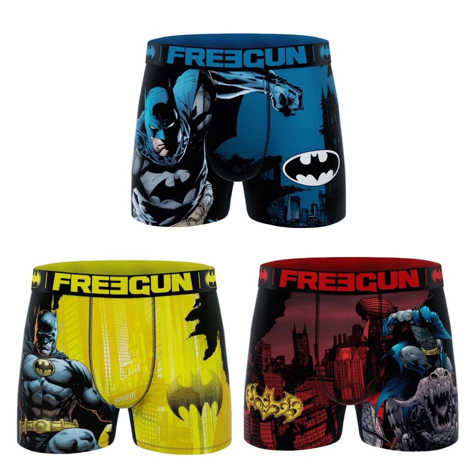 Lot de 3 Boxers Garçon DC Comics Batman (Lot boxers Garçon) Freegun chez FrenchMarket