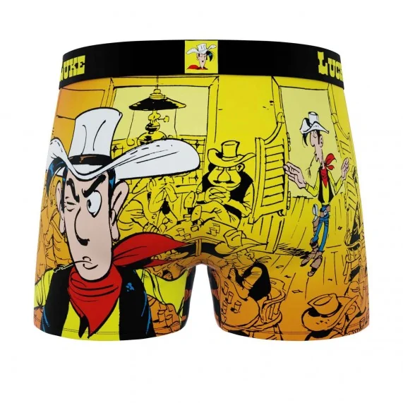 Boxer Homme Microfibre "Lucky Luke" (Boxers Homme) Freegun chez FrenchMarket