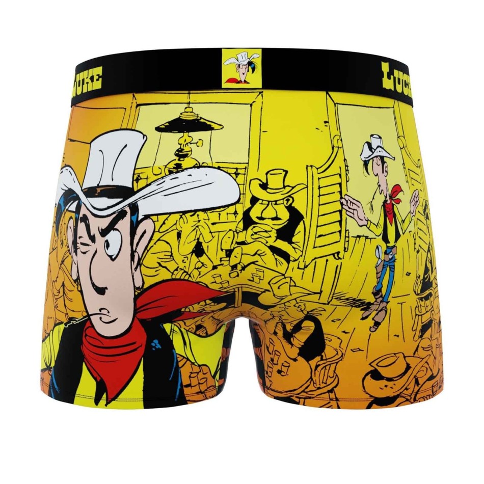 Boxer Homme Microfibre "Lucky Luke" (Boxers Homme) Freegun chez FrenchMarket