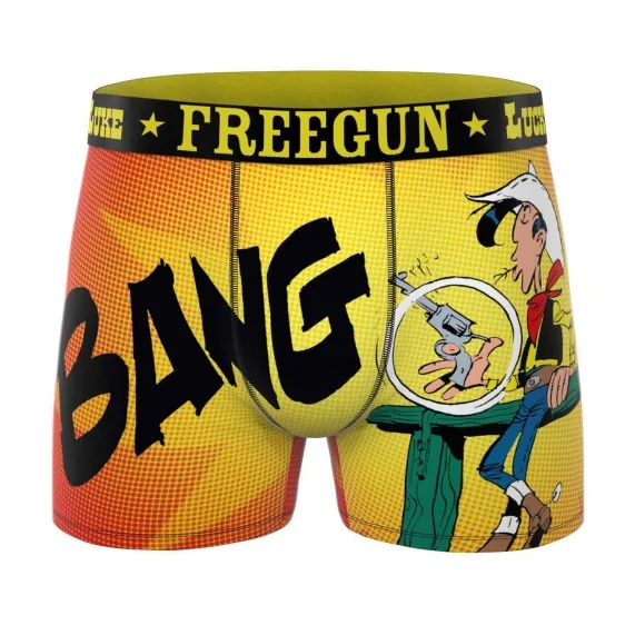 Boxer Homme Microfibre "Lucky Luke" (Boxers Homme) Freegun chez FrenchMarket
